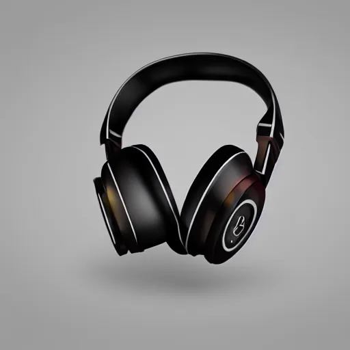 Image similar to sleek and elegant headphones, industrial design, aesthetic, highly detailed, unsaturated colors, rendered, keyshot, unreal engine, hard shadows, cinematic light, bose design, apple design, dynamic lines, 4 k, sharp edges, soft surfaces, light reflexes, masterpiece, color gradient