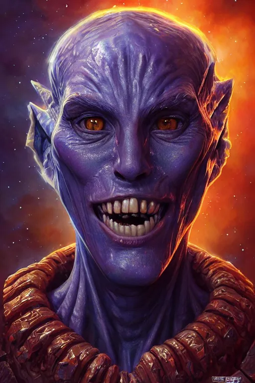 Prompt: beautiful oil painting with high detail of a wise Space ent((gap jaw)) made of stars and plasma, hybrid from dungeons and dragons and art direction by James Cameron ;by artgerm; wayne reynolds art station; cinematic quality character render; low angle; ultra high quality model; production quality cinema model; rotting