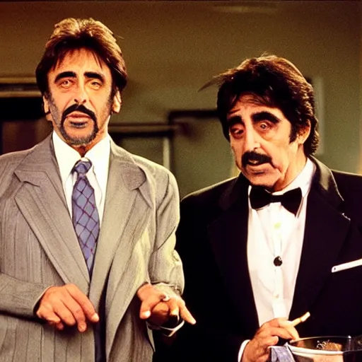 Image similar to Al Pacino and Harvey Kietel as characters in the fimbles