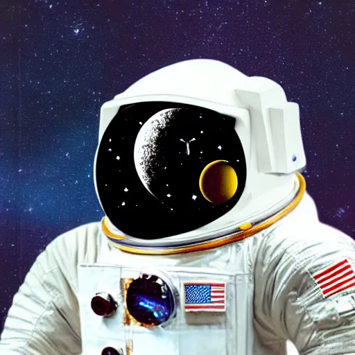 Image similar to a bauhaus style astronaut suit