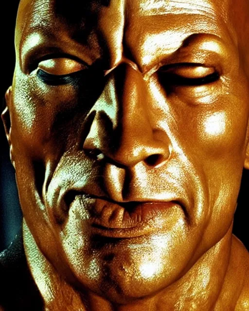 Image similar to film still close - up shot of dwayne johnson as stanley ipkiss from the movie the mask. photographic, photography