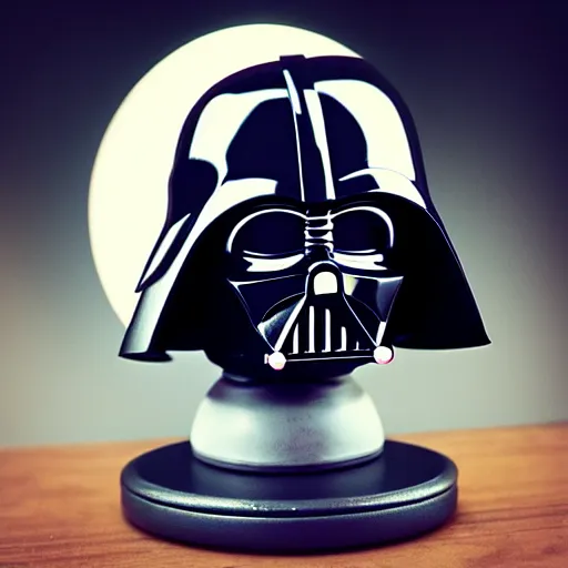 Prompt: cute Darth Vader in the style of Homer Simpson doll inside a crystal ball, studio photo, well detailed, artstation trend, HDR, professional lighting