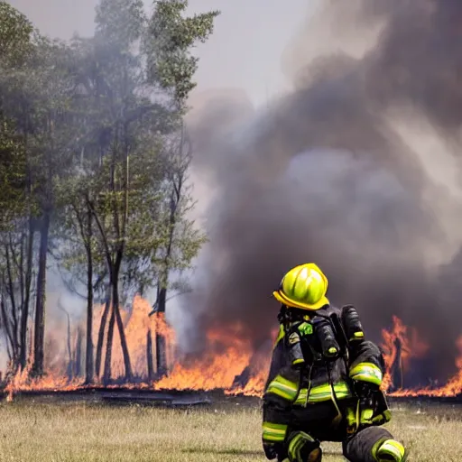 Prompt: mech firefighter drone shooting putting out a fire , insane high detailed, photorealistic, realistic, 35mm -ar 16:9