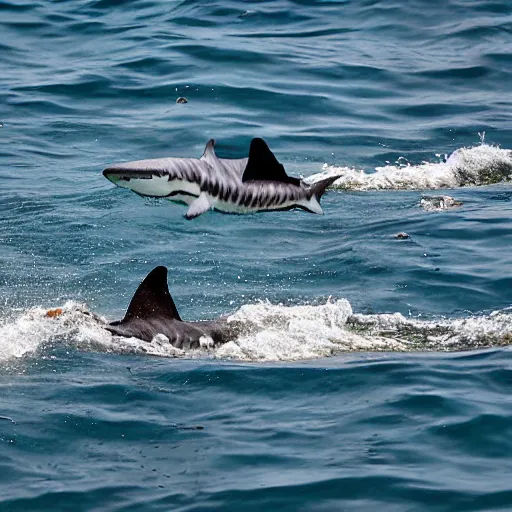 Image similar to sharks swimming in the Sea of Galilee