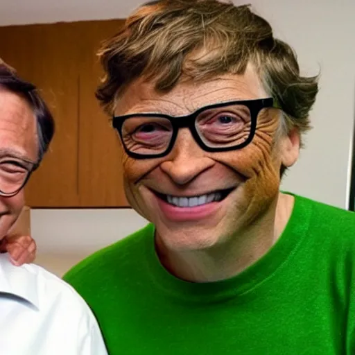 Image similar to bill gates cosplaying as the hulk, bill gates wearing a hulk costume, cosplay award winner