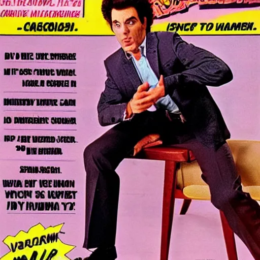 Image similar to cosmo kramer 1 9 8 0 s action figurine magazine ad photo