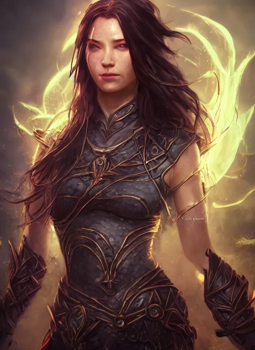 Prompt: fistfighting female goddess, ultra detailed fantasy, elden ring, realistic, dnd character portrait, full body, dnd, rpg, lotr game design fanart by concept art, behance hd, artstation, deviantart, global illumination radiating a glowing aura global illumination ray tracing hdr render in unreal engine 5