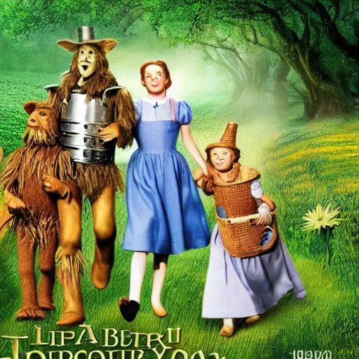 Image similar to wizard of Oz hyper realistic photo 8K