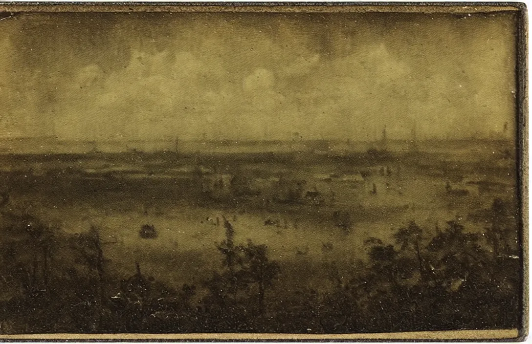 Image similar to the horizon dissolves in mists ambrotype vintage matchbox jan van der heyden