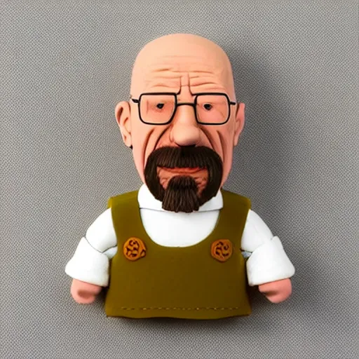 Image similar to “ walter white in the style of wallace and gromit claymation on a white background, super detailed ”