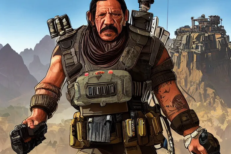 Image similar to danny trejo in apex legends