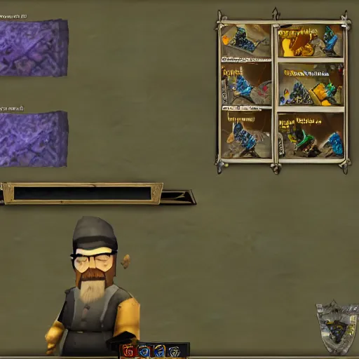 Prompt: walter white in runescape