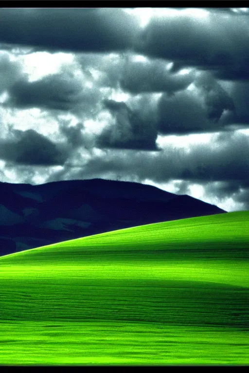 Image similar to windows xp hills screensaver by hr giger