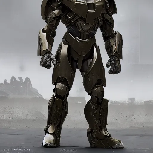 a Halo spartan with armor inspired by brutalism, | Stable Diffusion ...