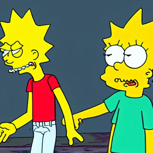 Prompt: bart simpson in rick and morty 4 k quality super realistic