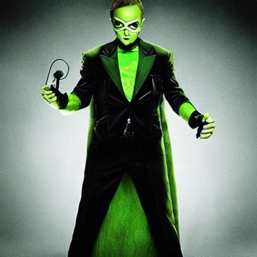 Image similar to “ aaron paul as the riddler in batman movie ”