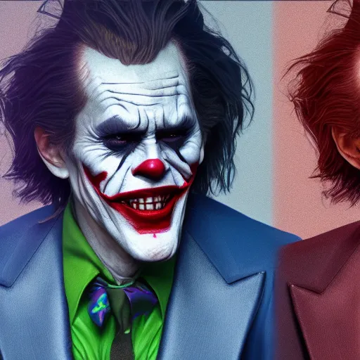 Image similar to Willem Dafoe is The Joker, hyperdetailed, artstation, cgsociety, 8k