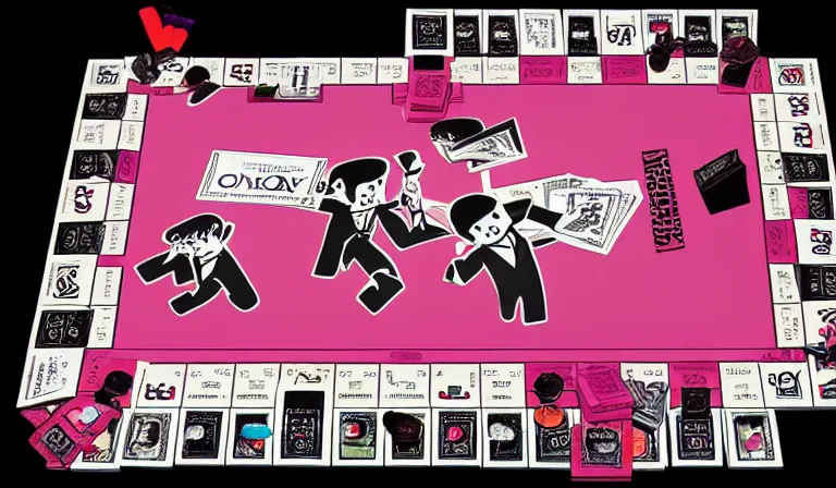 Prompt: the box for monopoly : yume nikki edition