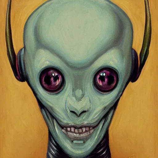Image similar to a portrait of an alien by ai
