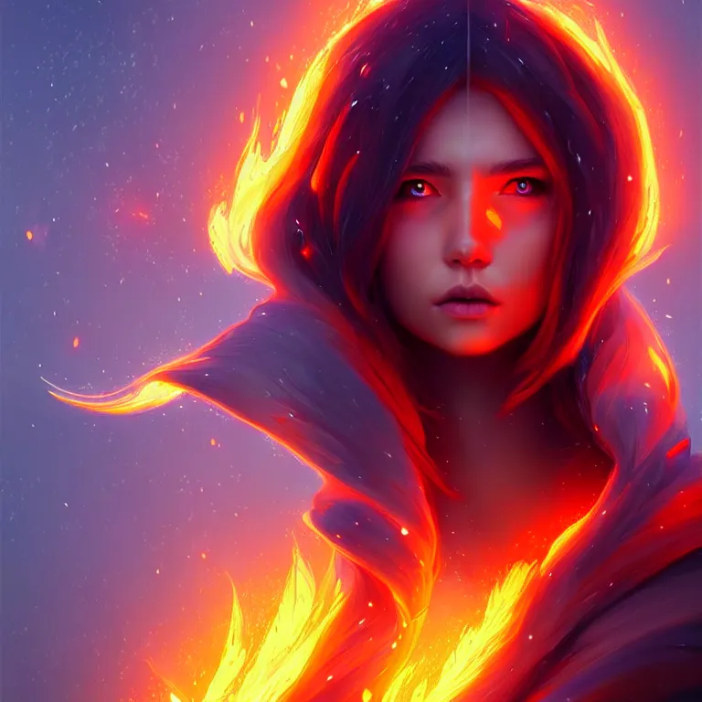 Prompt: epic professional digital art of 🔥 ❄️, best on artstation, cgsociety, wlop, cosmic, epic, stunning, gorgeous, much detail, much wow, masterpiece