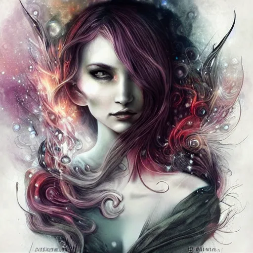 Prompt: just art for dark metal music, no words, no letters, only art by anna dittmann