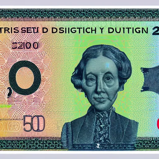 Image similar to concept design of british £ 5 0 note for the year 2 0 3 3