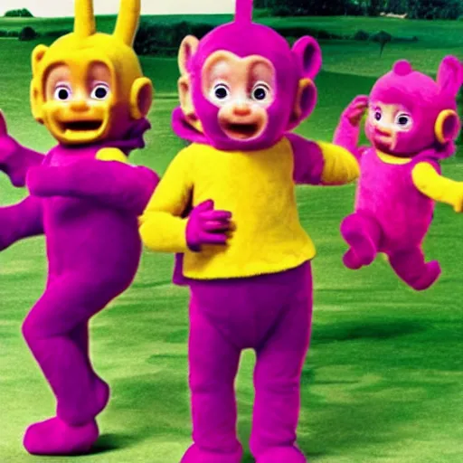 Image similar to monkey Teletubbies