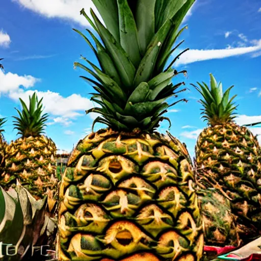 Image similar to photo of ananas in heaven