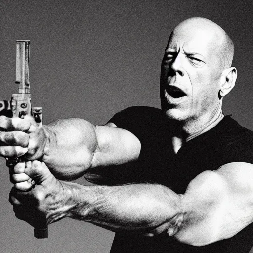 Image similar to bruce willis torn apart