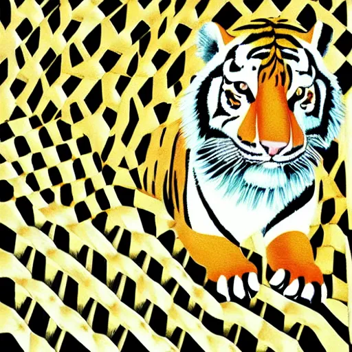 Image similar to tiger by tomma abts