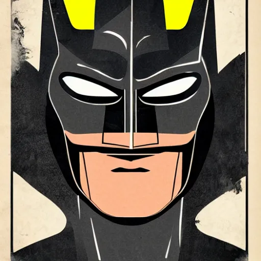 Image similar to Batman, Art Deco style