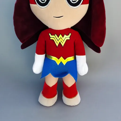 Prompt: wonder woman gal gadot wonder woman plush toy