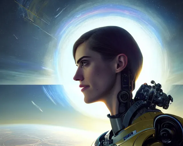 Prompt: highly detailed portrait of allison williams as an android in a space shuttle, in detroit : become human, stephen bliss, unreal engine, fantasy art by greg rutkowski, loish, rhads, ferdinand knab, makoto shinkai and lois van baarle, ilya kuvshinov, rossdraws, tom bagshaw, global illumination, radiant light, detailed and intricate environment