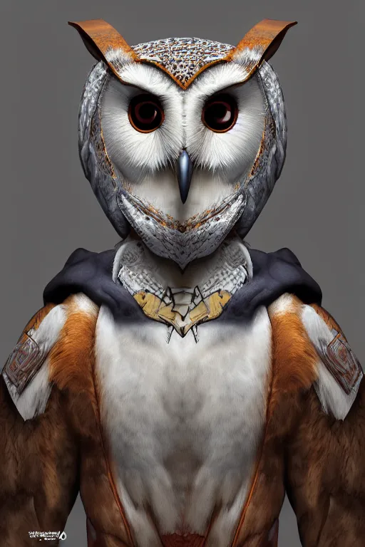 Image similar to portrait a new mas as hero barn owl based, dc style, barn owl symbol in chest, barn owl mask, hand wraps, by yusuke murata and masakazu katsura, artstation, highly - detailed, cgsociety, oils, colorful, intricate details