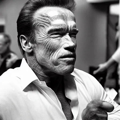 Prompt: arnold schwarzenegger as a catgirl, photograph, instagram, facebook