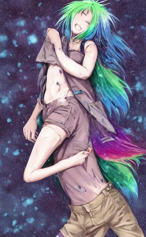 Rainbow-Hued Watercolor Anime : Emperpep