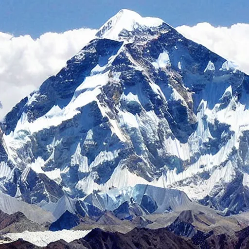 Prompt: the world's largest cherry on top of mount everest