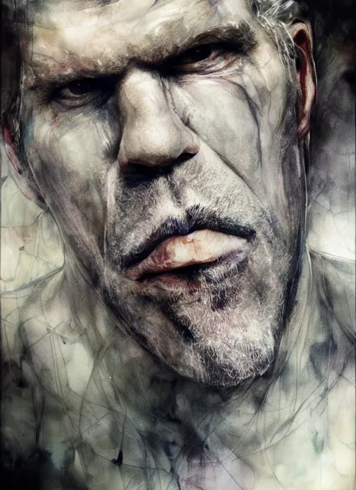 Image similar to ron perlman by agnes cecile