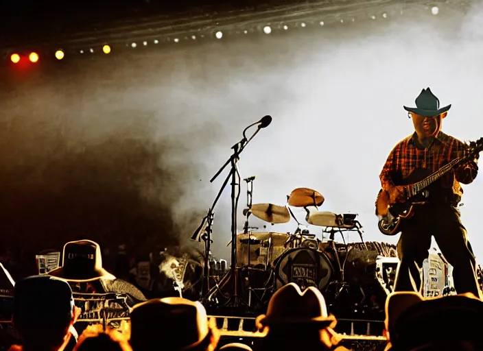 Image similar to photo still of smokey the bear on stage at vans warped tour!!!!!!!! at age 3 3 years old 3 3 years of age!!!!!!!! shredding a shovel, 8 k, 8 5 mm f 1. 8, studio lighting, rim light, right side key light