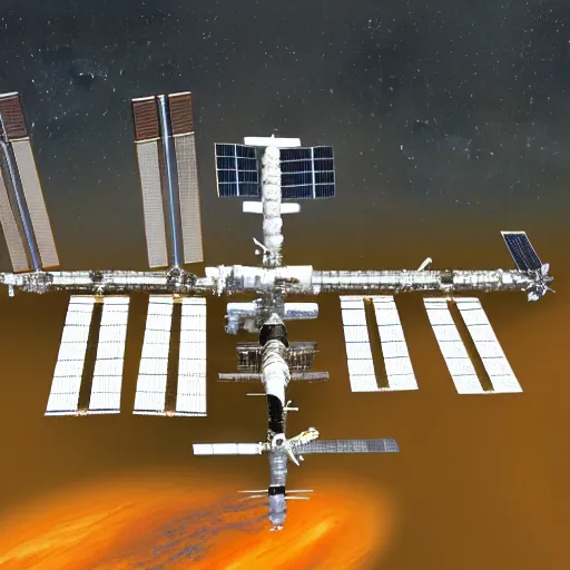 Image similar to illustration of the international space station