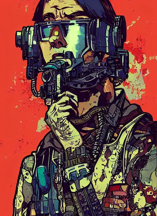 Draw cyberpunk pop art anime characters by Jeffreyzico