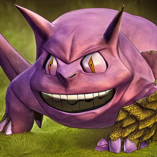 Image similar to national geographic photo of gengar, pokemon in the wild, intricate, portrait, 8 k highly professionally detailed, hdr, award winning