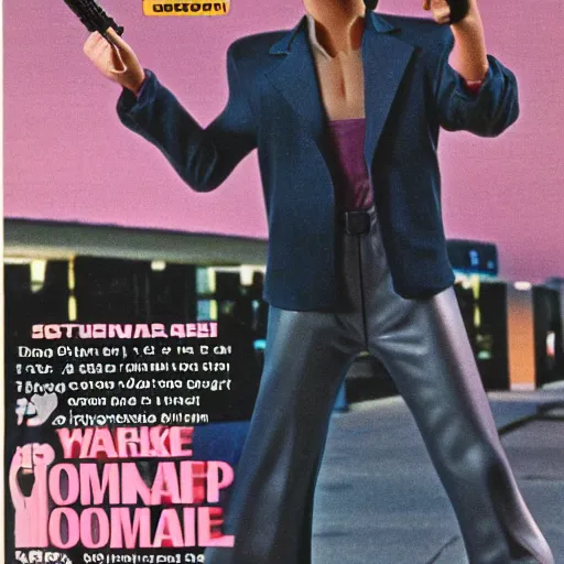 Image similar to cosmo kramer 1 9 8 0 s action figurine magazine ad photo