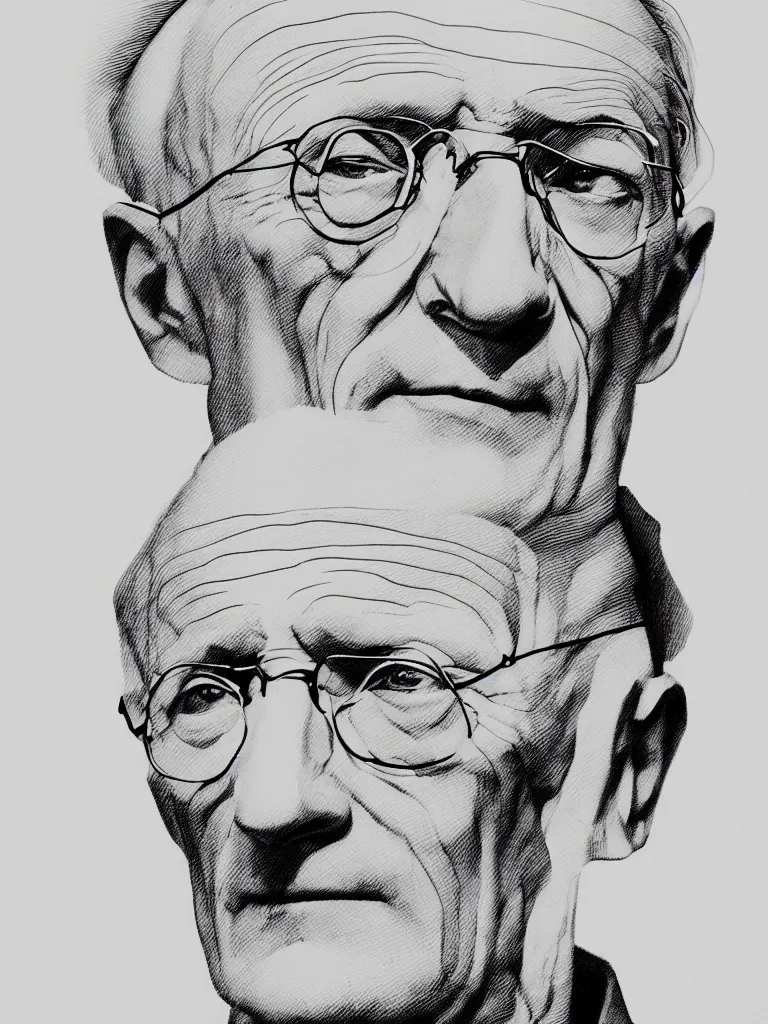 caricatures of famous people in pencil