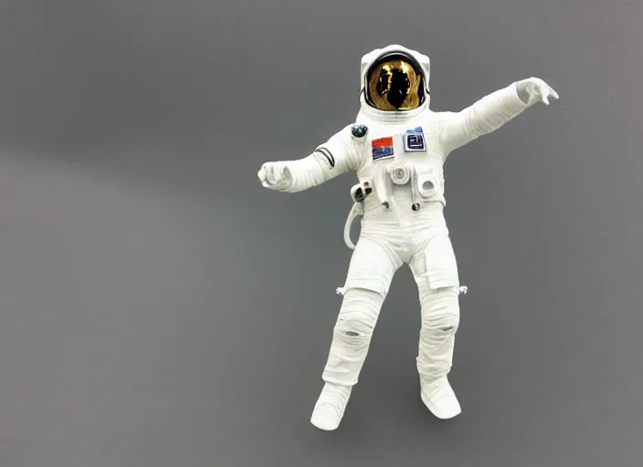 Prompt: Image on the store website, eBay, Full body, 80mm resin figure of a detailed astronaut, Environmental light from the front