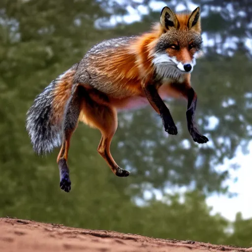 Image similar to the quick brown fox jumps over the lazy dog, 4k ultra realistic photo