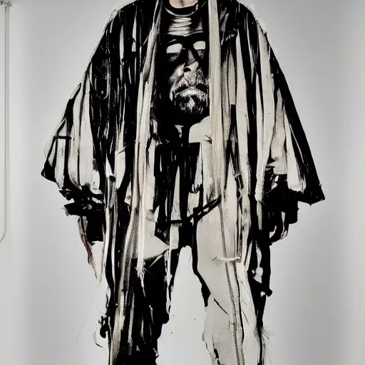 Image similar to jesus in virgil abloh streetwear by nicola samori, off - white style