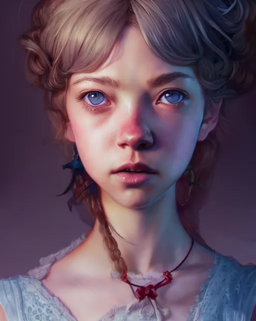 Prompt: character portrait of Sydney Sweeney with gorgeous detailed eyes in the castle, color page, tankoban, 4 k, tone mapping, doll, akihiko yoshida, james jean andrei riabovitchev marc simonetti, yoshitaka amano, anime concept art,