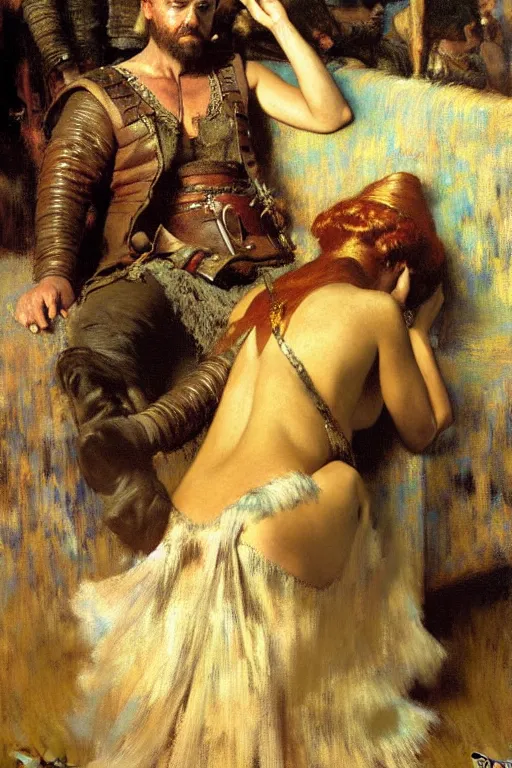 Image similar to game of thrones, painting by gaston bussiere, craig mullins, j. c. leyendecker, edgar degas