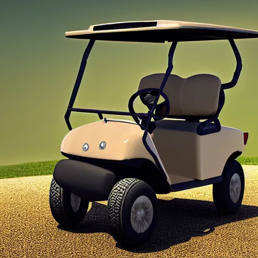 Image similar to donkey driving a golf cart, realistic, 4 k, octane render, golf cart, donkey, intricate detail, ultra hd